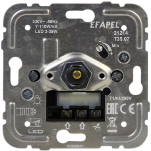 21214: Stmievač otočný dvojcestný R, RL, ESL, LED, 110VA