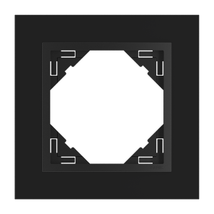 90910_TEP: 1 - rámček, čierne sklo/čierna