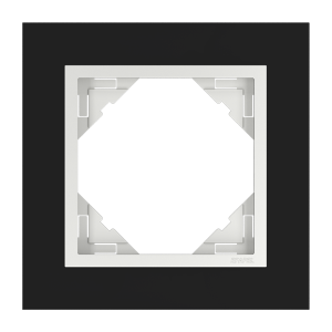 90910_TEG: 1 - rámček, čierne sklo/ľadová