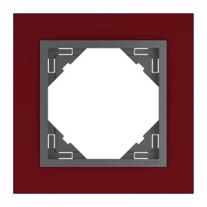 90910_TBS: 1 - rámček, vínová/šedá