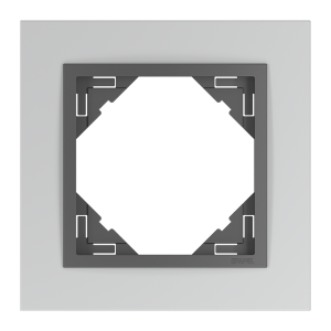 90910_TAS: 1 - rámček, hliníková/šedá