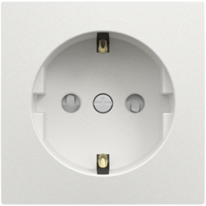 90632_TGE: Kryt zásuvky Schuko s clonkou, ľadová