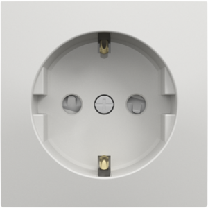 90632_TBR: Kryt zásuvky Schuko s clonkou, biela