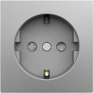 90631_TAL: Kryt zásuvky Schuko, hliníková