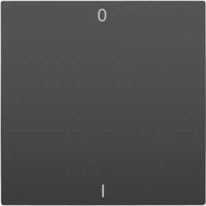 90608_TPM: Kryt spínača dvojpólový, čierna