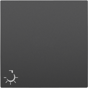 90607_TPM: Kryt tlačidla, symbol LAMPA, čierna