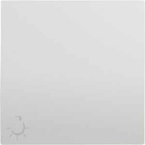 90607_TBR: Kryt tlačidla, symbol LAMPA, biela