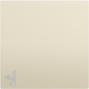 90606_TMF: Kryt tlačidla, symbol OBSLUHA, slon.kosť