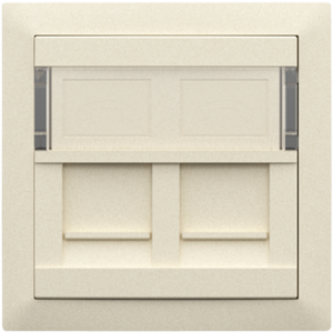 90442_SPE: Kryt dvojitej dát. zás(pre RJ45), perleťová