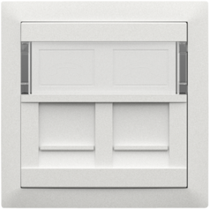 90442_SGE: Kryt dvojitej dát. zás (pre RJ45), ľadová