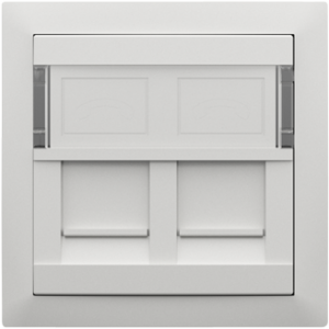 90442_SBR: Kryt dvojitej dát. zás (pre RJ45), biela