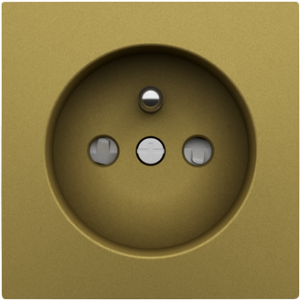 90652_TDU: Kryt zásuvky, zlatá