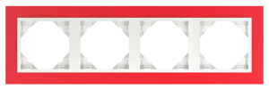90940_TVG: 4 - rámček, červená/ľadová