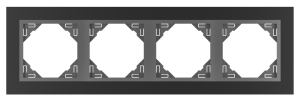 90940_TPS: 4 - rámček, čierna/šedá