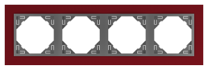 90940_TBS: 4 - rámček, vínová/šedá