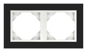 90920_TEG: 2 - rámček, čierne sklo/ľadová