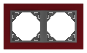 90920_TBS: 2 - rámček, vínová/šedá