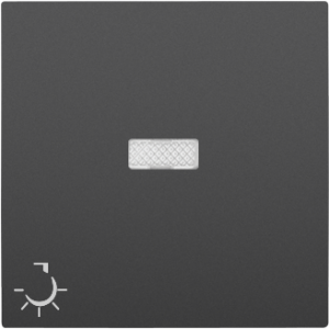 90797_TPM: Kryt tlačidla, symbol LAMPA, orientačná LED, čierna