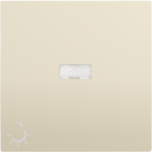 90797_TMF: Kryt tlačidla, symbol LAMPA, orientačná LED, slon.kosť