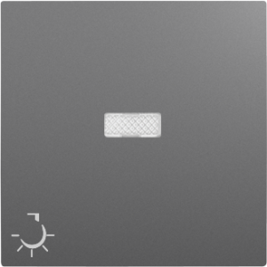 90797_TIS: Kryt tlačidla, symbol LAMPA, orientačná LED, šedá