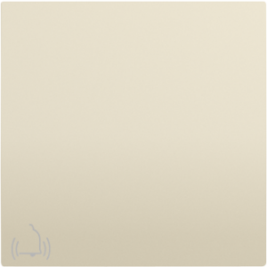 90605_TMF: Kryt tlačidla, symbol ZVONČEK, slon.kosť