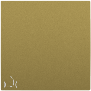 90605_TDU: Kryt tlačidla, symbol ZVONČEK, zlatá