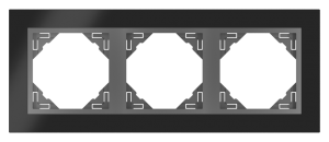 90930_TQS: 3 - rámček, nikel/šedá