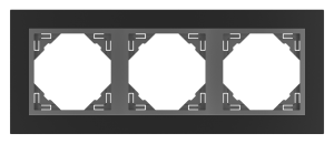 90930_TPS: 3 - rámček, čierna/šedá