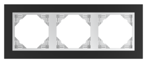 90930_TPA: 3 - rámček, čierna/hliníková
