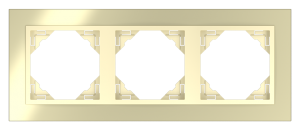 90930_TOU: 3 - rámček, zlato/zlatá