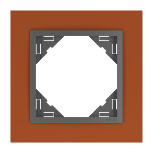 90910_TTS: 1 - rámček, tehlová/šedá