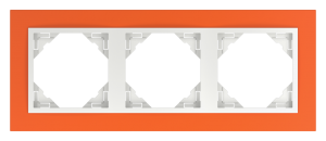 90930_TJG: 3 - rámček, oranžová/ľadová