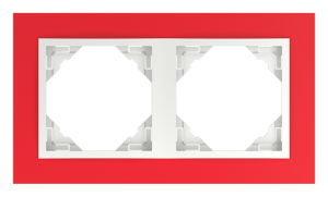 90920_TVG: 2 - rámček, červená/ľadová