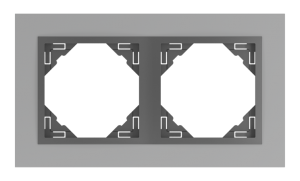 90920_TUS: 2 - rámček, hliník/šedá