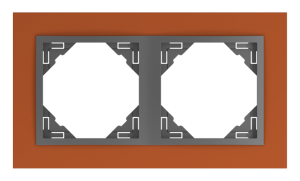 90920_TTS: 2 - rámček, tehlová/šedá