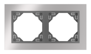 90920_TRS: 2 - rámček, chróm/šedá