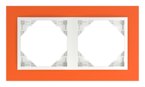 90920_TJG: 2 - rámček, oranžová/ľadová