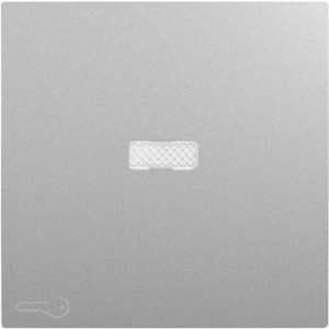 90794_TAL: Kryt tlačidla, symbol KĽÚČ, orientačná LED, hliníková