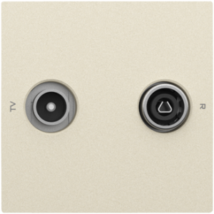 90776_TPE: Kryt zásuvky R-TV, perleťová