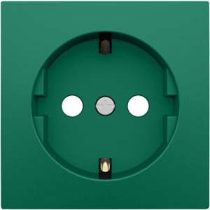 90631_TVD: Kryt zásuvky Schuko, zelená