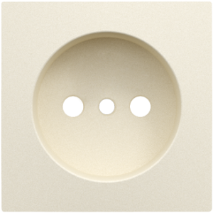 90621_TPE: Kryt zásuvky bez zemniaceho kolíka, perleťová