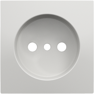 90621_TBR: Kryt zásuvky bez zemniaceho kolíka, biela