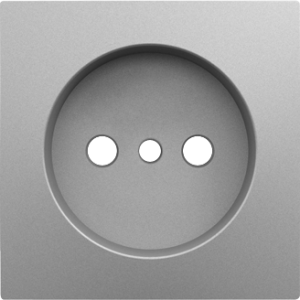 90621_TAL: Kryt zásuvky bez zemniaceho kolíka, hliníková