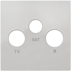 90775_TBR: Kryt zásuvky R-TV-SAT, biela