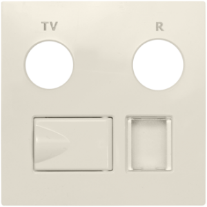 90774_TPE: Kryt zásuvky R-TV-RJ45, perleťová