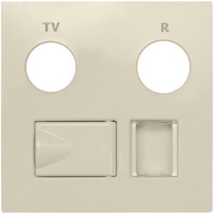 90774_TMF: Kryt zásuvky R-TV-RJ45, slon.kosť