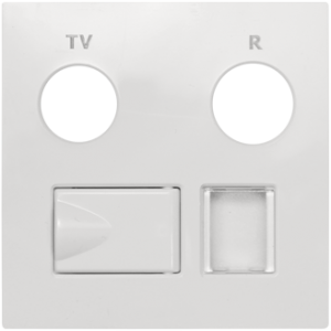 90774_TGE: Kryt zásuvky R-TV-RJ45, ľadová