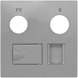 90774_TAL: Kryt zásuvky R-TV-RJ45, hliníková