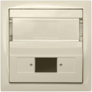 90449_SMF: Kryt pre spojku SC APC Simplex/LC Duplex op, slon.kosť