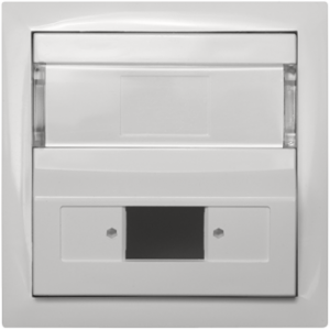 90449_SBR: Kryt pre spojku SC APC Simplex/LC Duplex op, biela